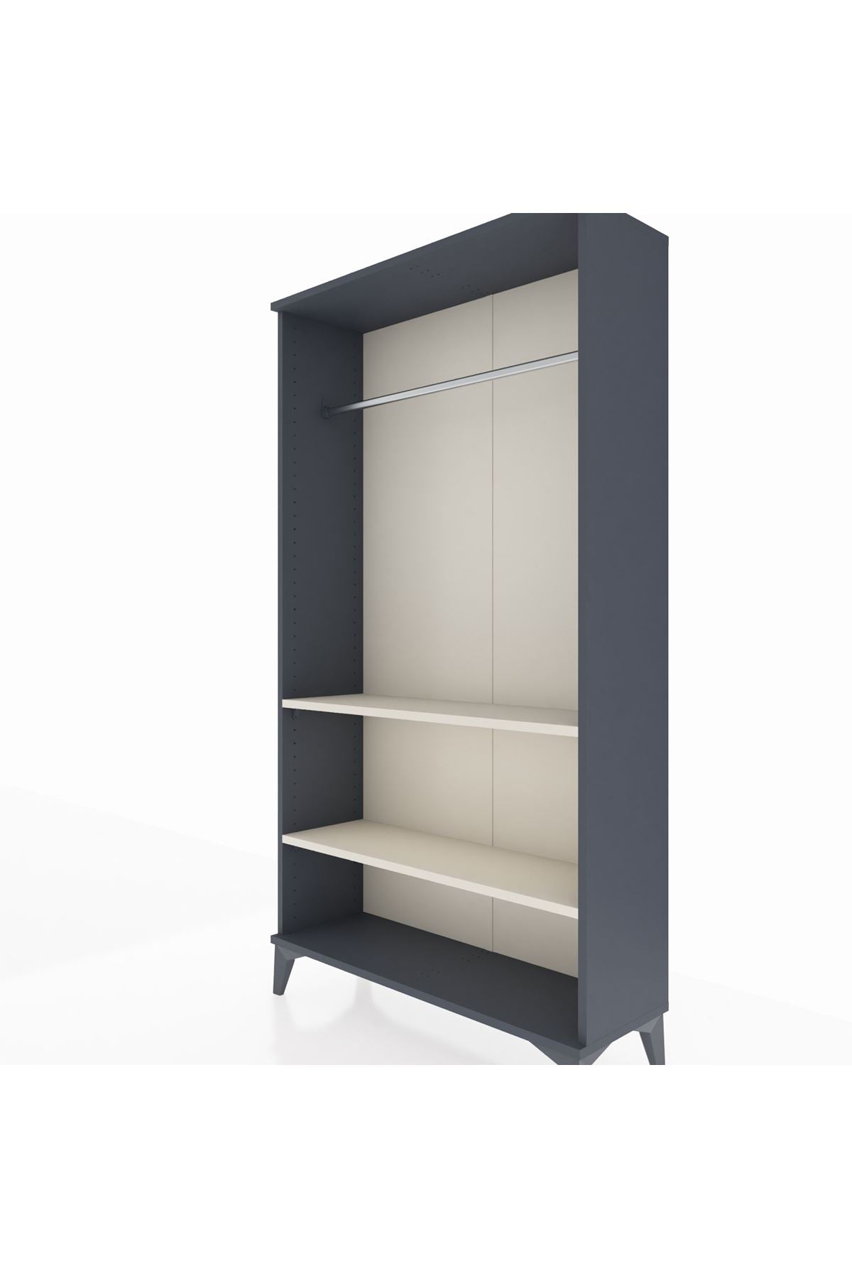 Arges Dolap 2 Raflı Kapaklı Tek Askılı 88x30x163 - S21M104V4A