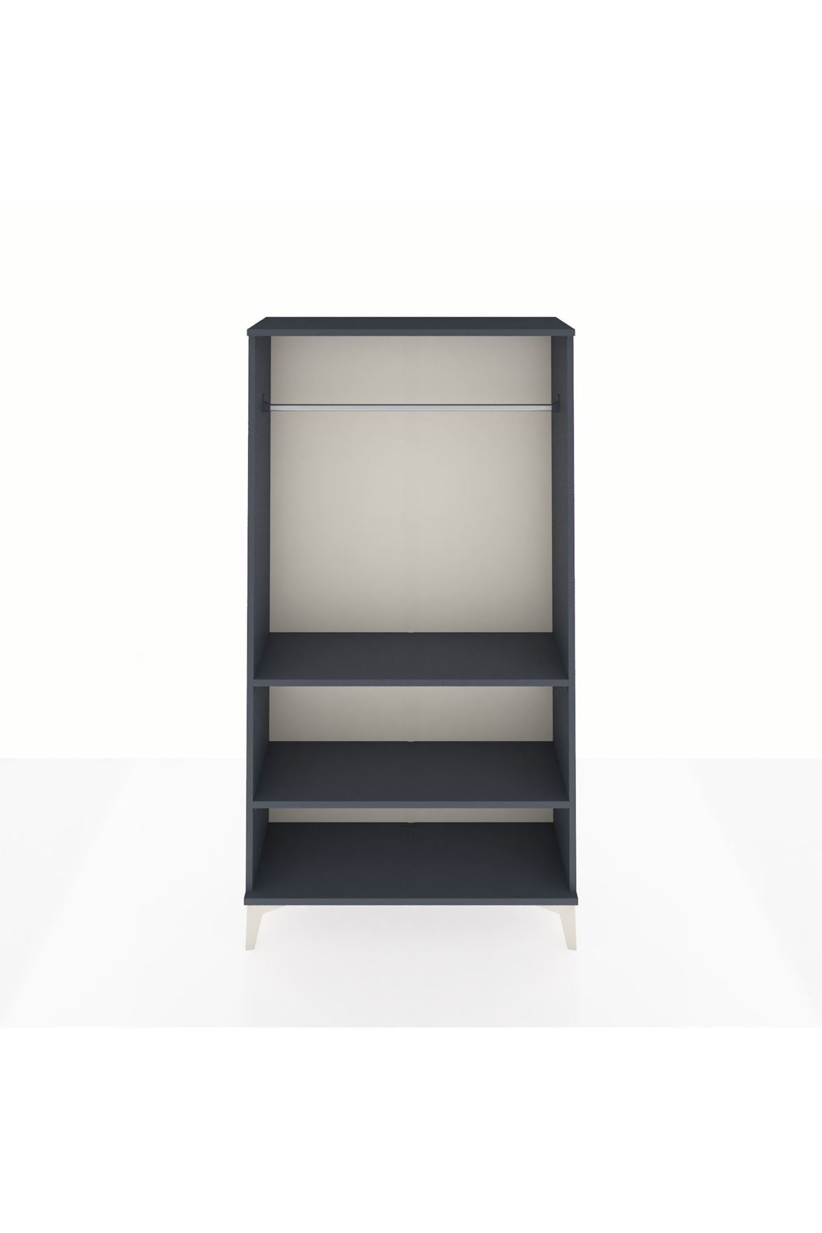 Arges Dolap 2 Raflı Kapaklı Tek Askılı 88x30x163 - S21M104V5A