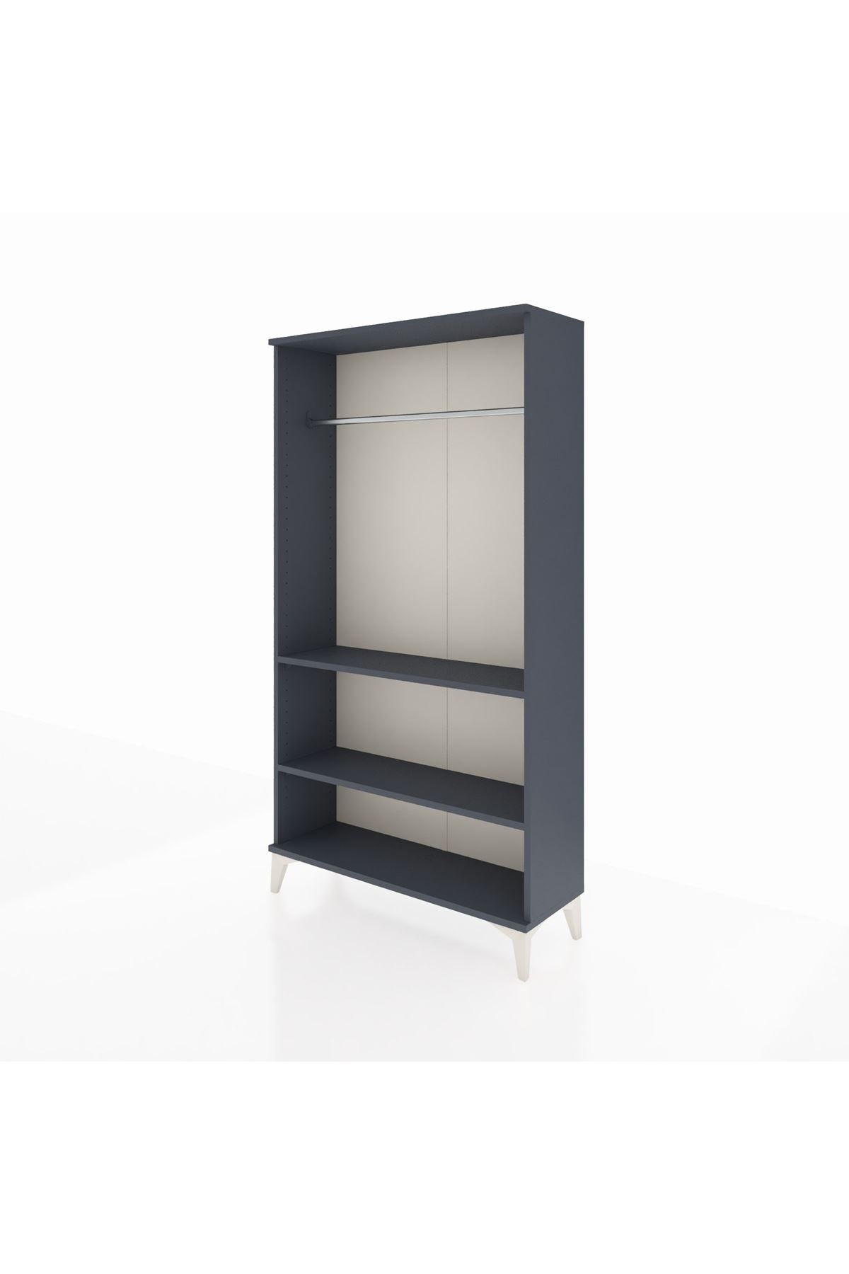Arges Dolap 2 Raflı Kapaklı Tek Askılı 88x30x163 - S21M104V5A