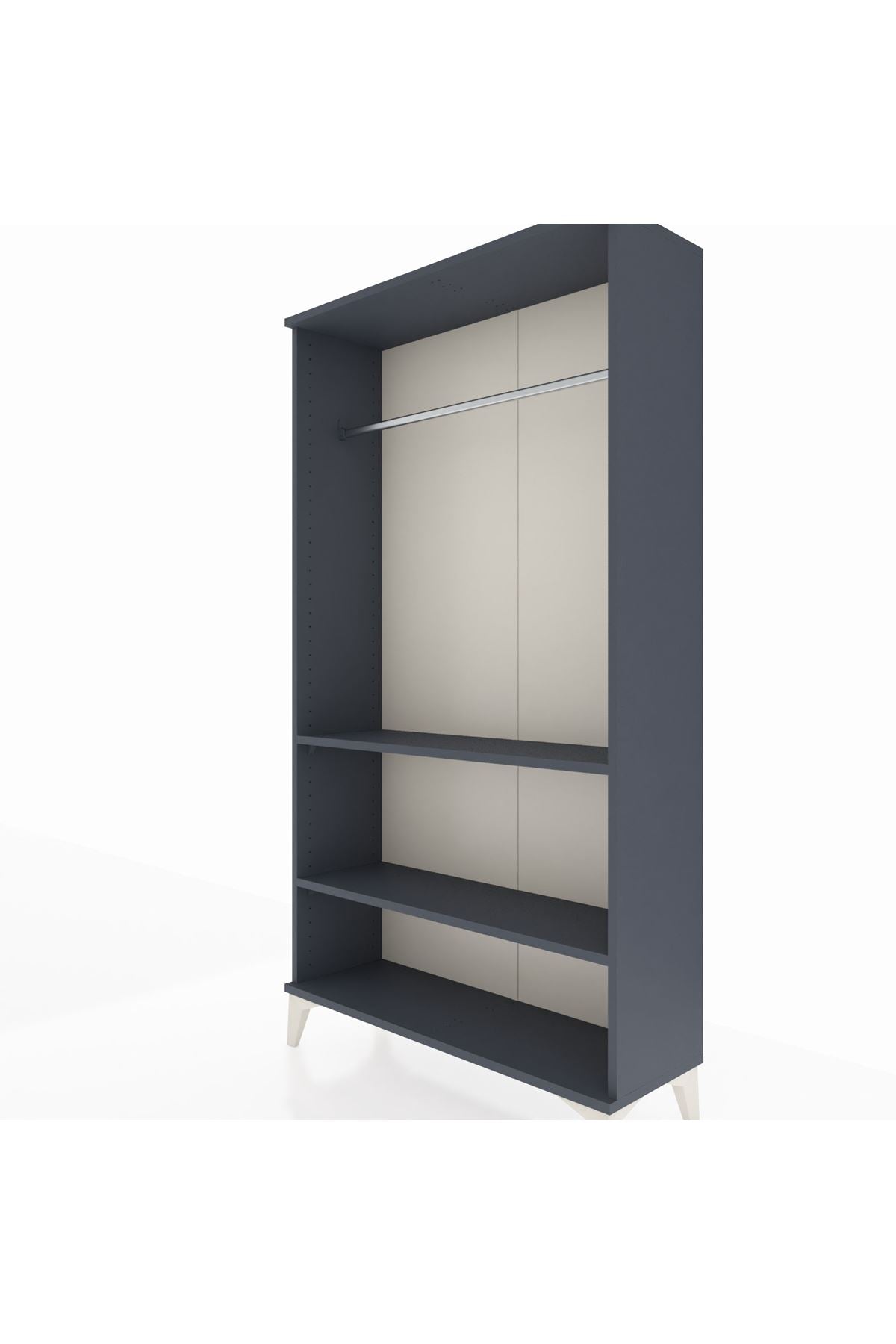 Arges Dolap 2 Raflı Kapaklı Tek Askılı 88x30x163 - S21M104V5A