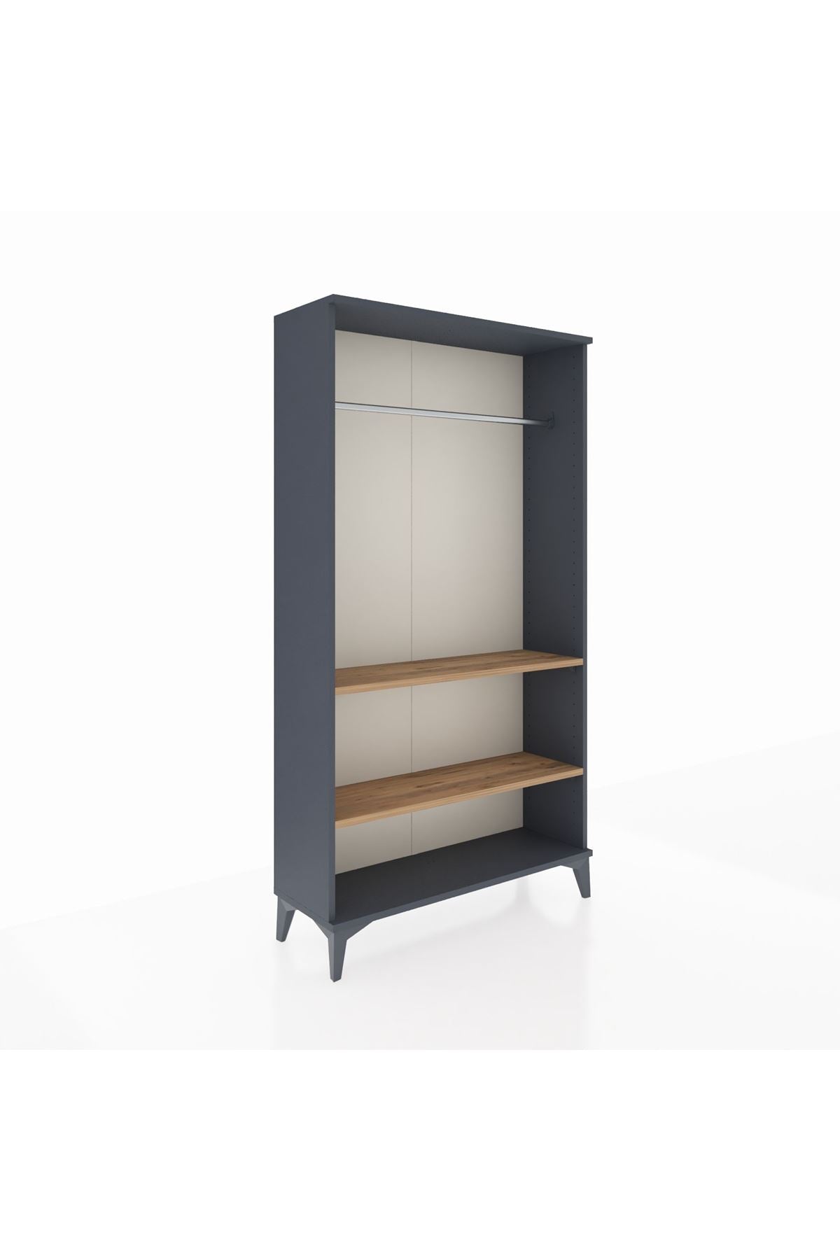 Arges Dolap 2 Raflı Kapaklı Tek Askılı 88x30x163 - S21M104V6A