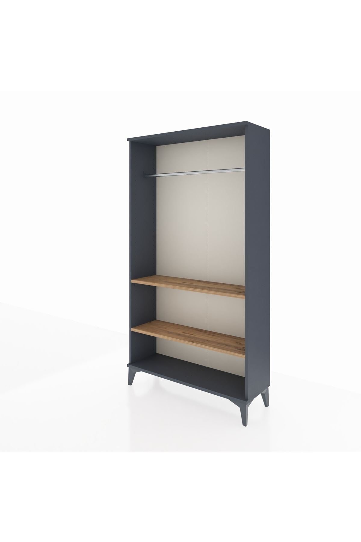 Arges Dolap 2 Raflı Kapaklı Tek Askılı 88x30x163 - S21M104V6A