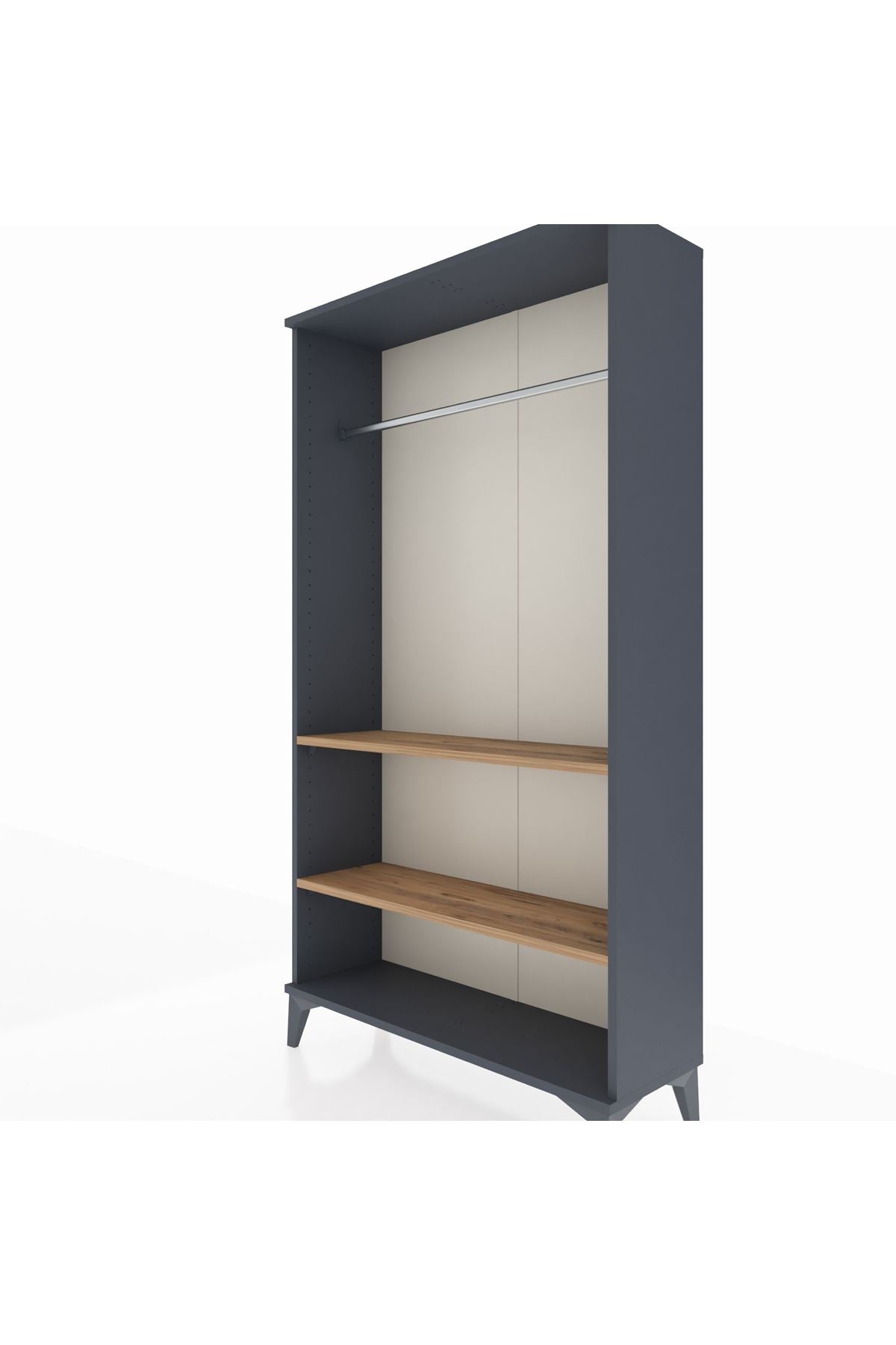 Arges Dolap 2 Raflı Kapaklı Tek Askılı 88x30x163 - S21M104V6A