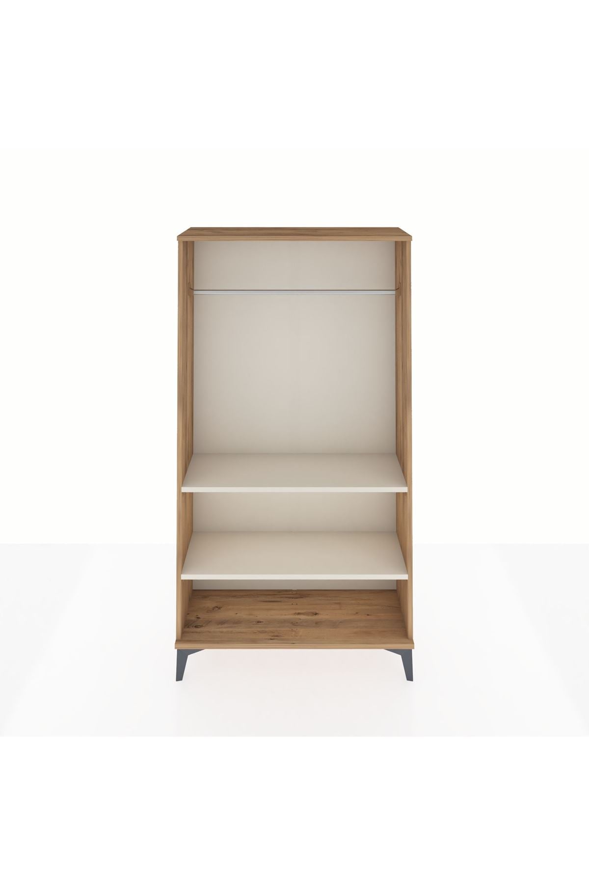 Arges Dolap 2 Raflı Kapaklı Tek Askılı 88x30x163 - S21M104V7A