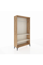 Arges Dolap 2 Raflı Kapaklı Tek Askılı 88x30x163 - S21M104V7A