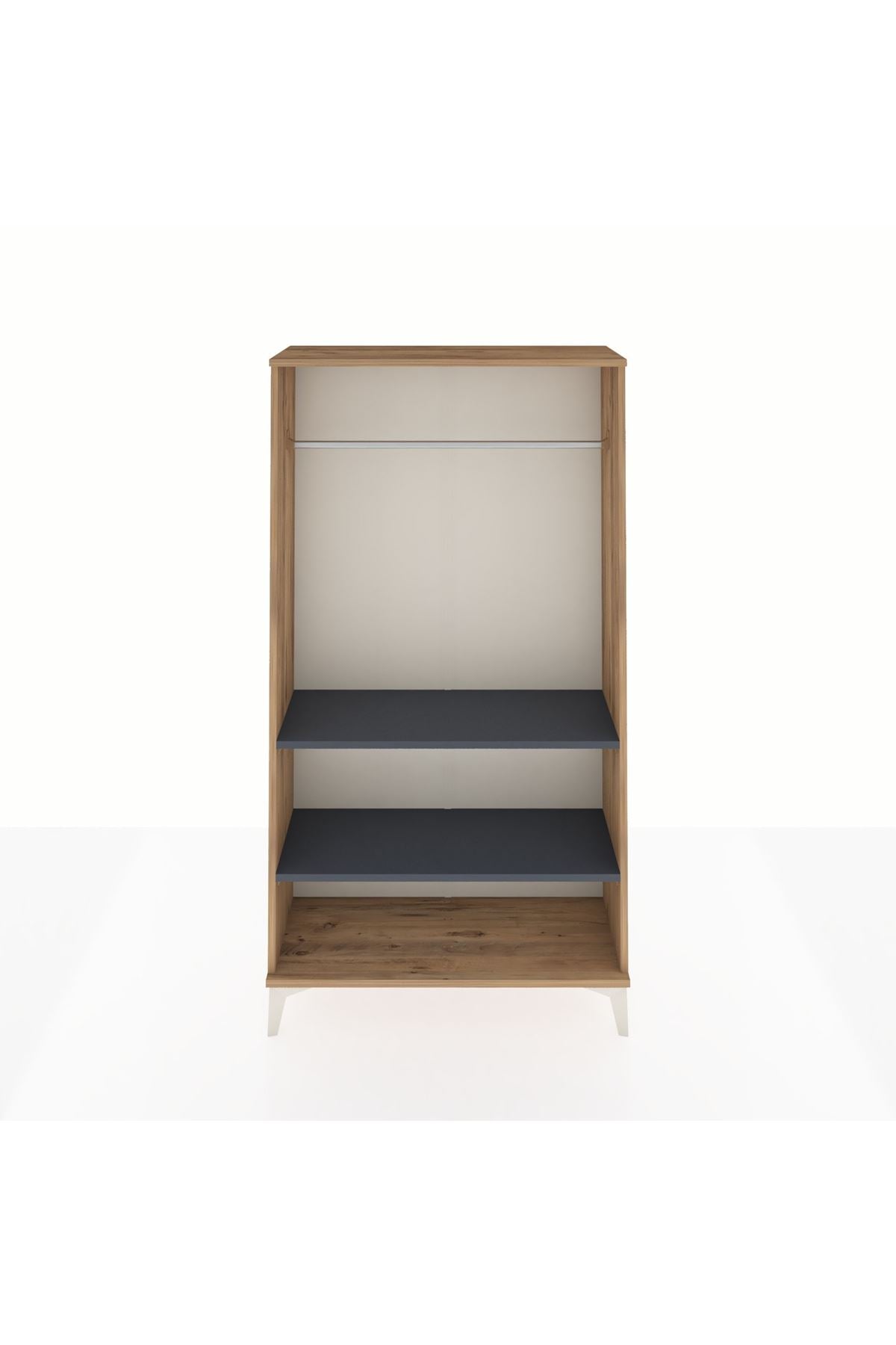 Arges Dolap 2 Raflı Kapaklı Tek Askılı 88x30x163 - S21M104V8A