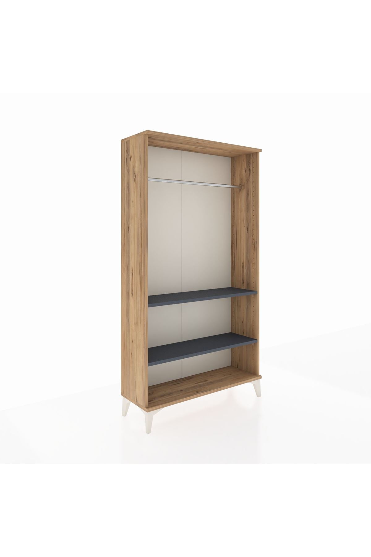 Arges Dolap 2 Raflı Kapaklı Tek Askılı 88x30x163 - S21M104V8A