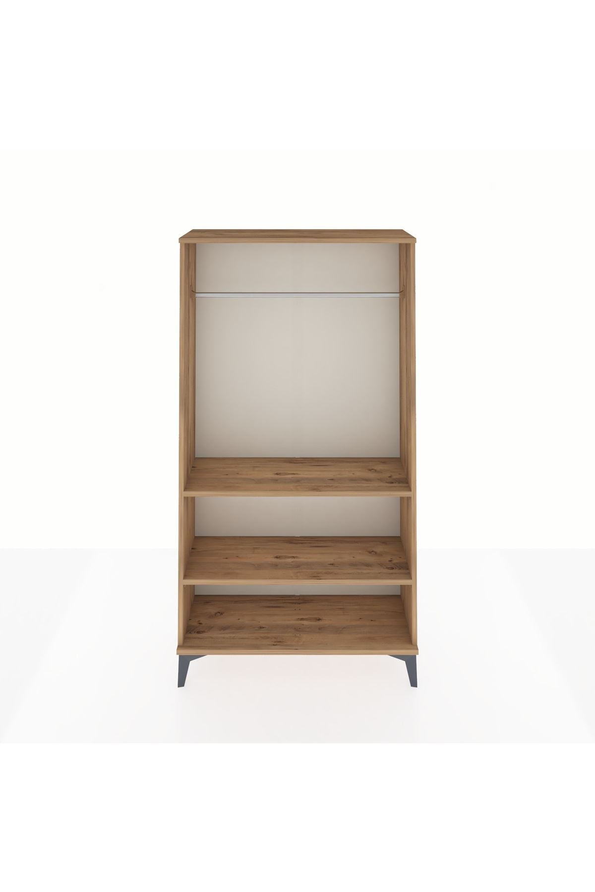 Arges Dolap 2 Raflı Kapaklı Tek Askılı 88x30x163 - S21M104V9A