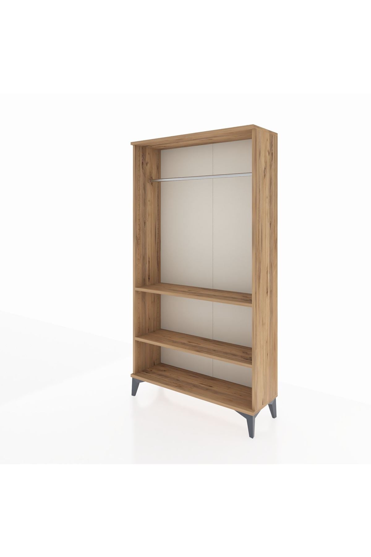 Arges Dolap 2 Raflı Kapaklı Tek Askılı 88x30x163 - S21M104V9A