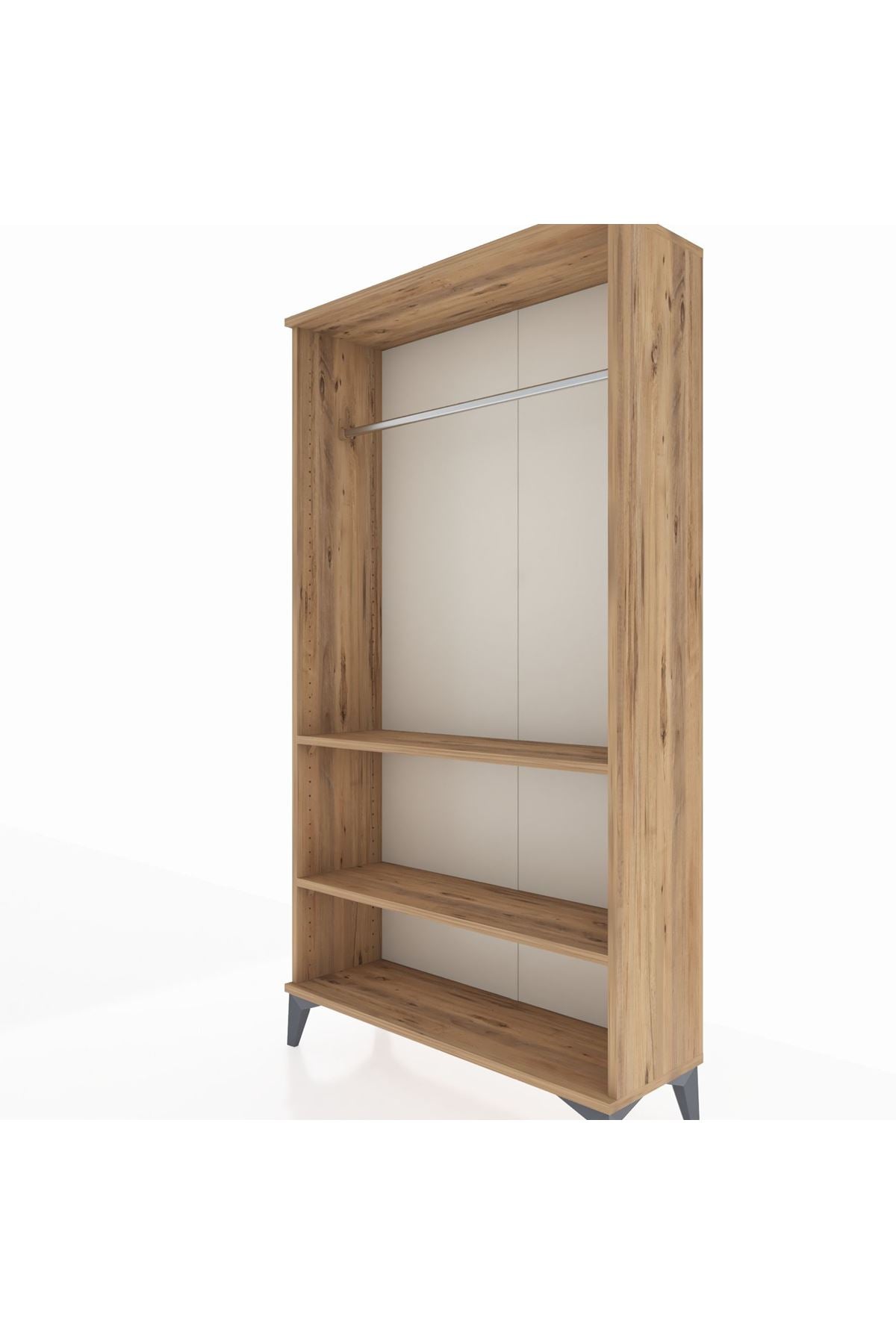 Arges Dolap 2 Raflı Kapaklı Tek Askılı 88x30x163 - S21M104V9A