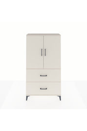 Arges Dolap Tek Raflı 2 Çekmeceli Tek Askılı 88x30x163 - S21M105V1A