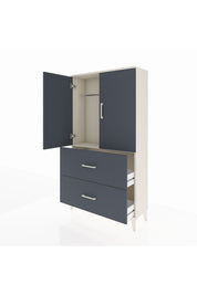 Arges Dolap Tek Raflı 2 Çekmeceli Tek Askılı 88x30x163 - S21M105V2A