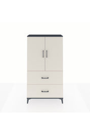 Arges Dolap Tek Raflı 2 Çekmeceli Tek Askılı 88x30x163 - S21M105V4A