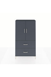 Arges Dolap Tek Raflı 2 Çekmeceli Tek Askılı 88x30x163 - S21M105V5A