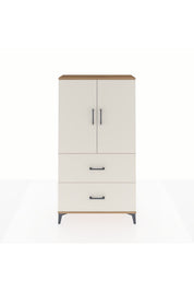 Arges Dolap Tek Raflı 2 Çekmeceli Tek Askılı 88x30x163 - S21M105V7A