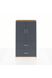 Arges Dolap Tek Raflı 2 Çekmeceli Tek Askılı 88x30x163 - S21M105V8A
