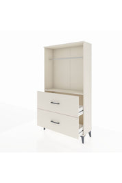 Arges Dolap Tek Raflı 2 Çekmeceli Tek Askılı 88x30x163 - S21M106V1A