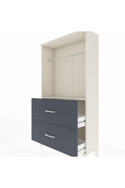Arges Dolap Tek Raflı 2 Çekmeceli Tek Askılı 88x30x163 - S21M106V2A