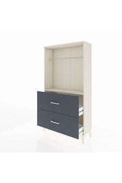 Arges Dolap Tek Raflı 2 Çekmeceli Tek Askılı 88x30x163 - S21M106V2A