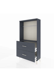 Arges Dolap Tek Raflı 2 Çekmeceli Tek Askılı 88x30x163 - S21M106V5A