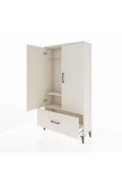 Arges Dolap 2 Raflı Tek Çekmeceli Tek Askılı 88x30x163 - S21M107V1A