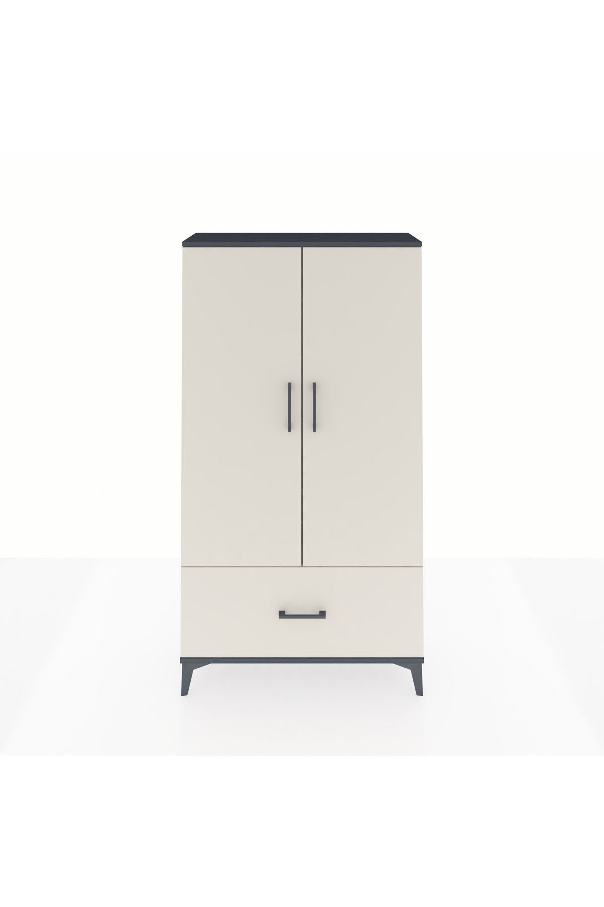 Arges Dolap 2 Raflı Tek Çekmeceli Tek Askılı 88x30x163 - S21M107V4A