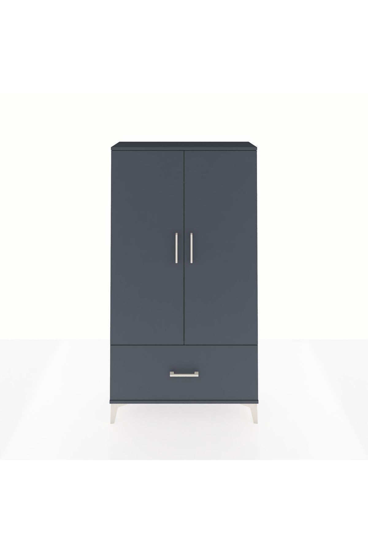 Arges Dolap 2 Raflı Tek Çekmeceli Tek Askılı 88x30x163 - S21M107V5A