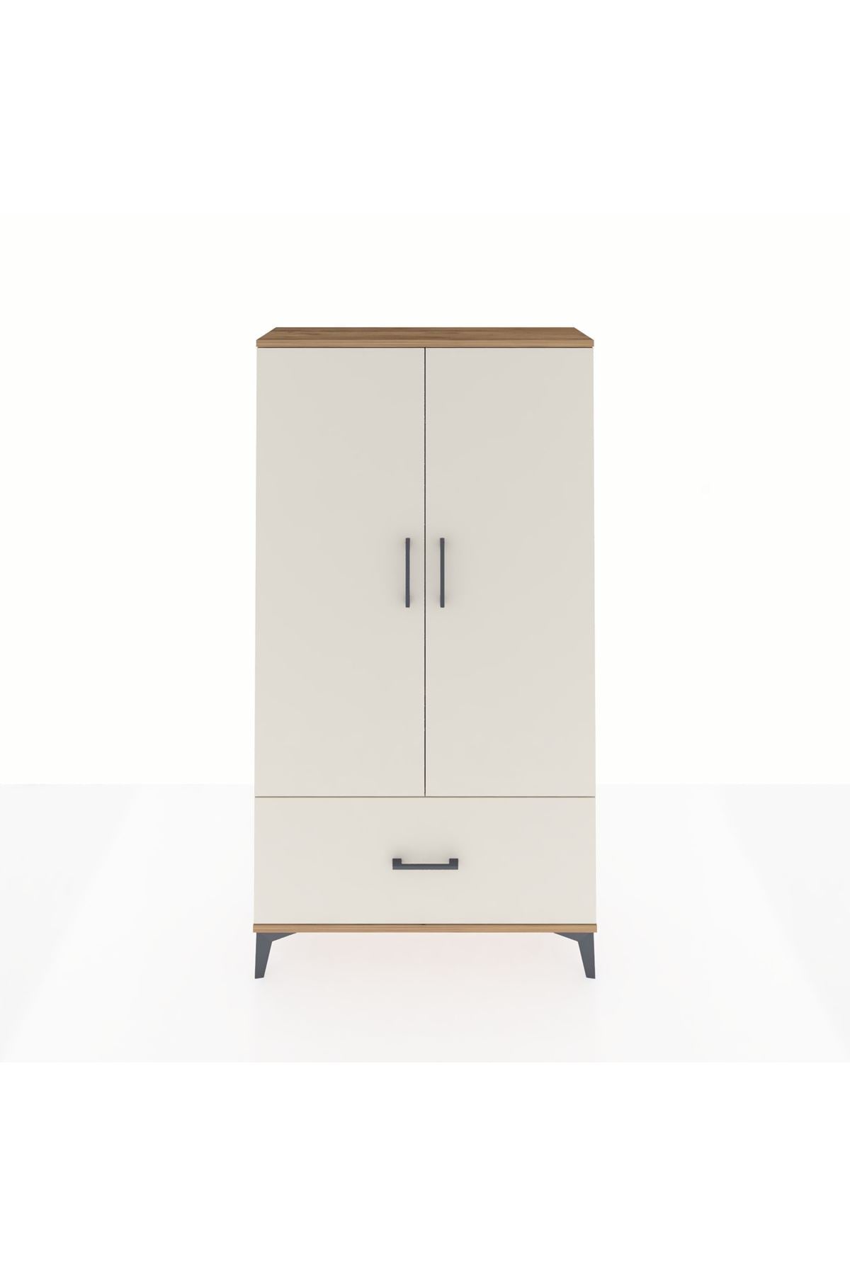 Arges Dolap 2 Raflı Tek Çekmeceli Tek Askılı 88x30x163 - S21M107V7A