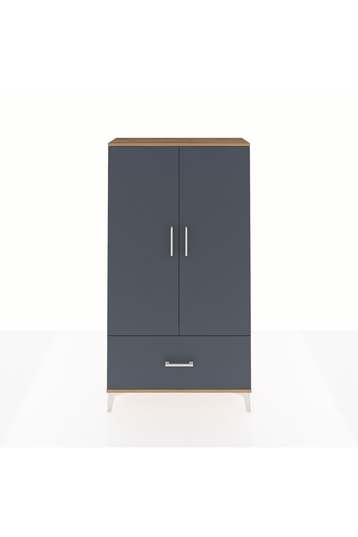 Arges Dolap 2 Raflı Tek Çekmeceli Tek Askılı 88x30x163 - S21M107V8A