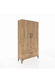 Arges Dolap 2 Raflı Tek Çekmeceli Tek Askılı 88x30x163 - S21M107V9A