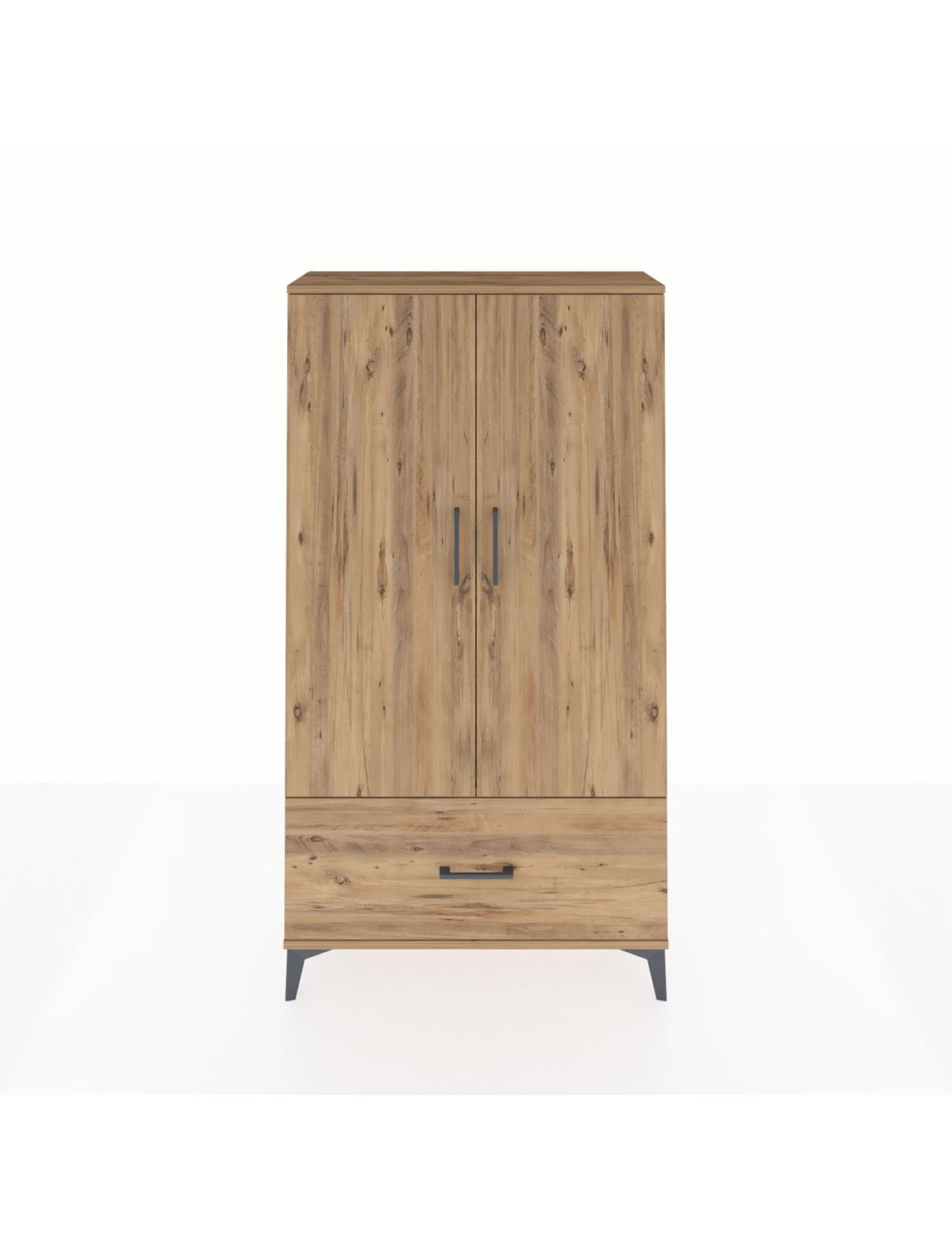 Arges Dolap 2 Raflı Tek Çekmeceli Tek Askılı 88x30x163 - S21M107V9A