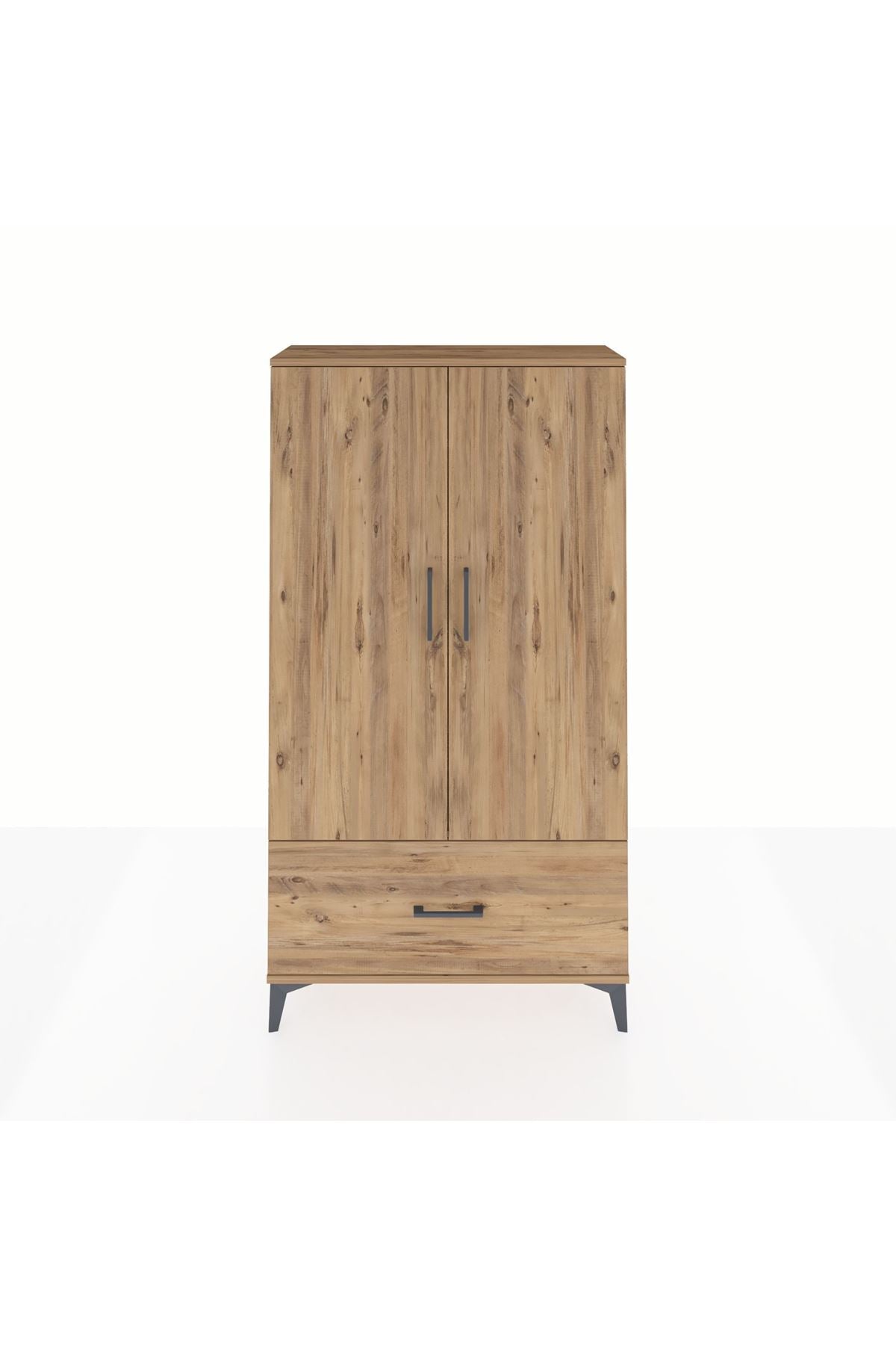 Arges Dolap 2 Raflı Tek Çekmeceli Tek Askılı 88x30x163 - S21M107V9A