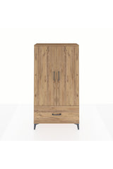 Arges Dolap 2 Raflı Tek Çekmeceli Tek Askılı 88x30x163