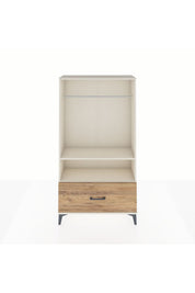 Arges Dolap 2 Raflı Tek Çekmeceli Tek Askılı 88x30x163 - S21M108V3A