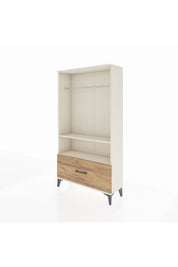 Arges Dolap 2 Raflı Tek Çekmeceli Tek Askılı 88x30x163 - S21M108V3A