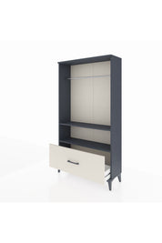 Arges Dolap 2 Raflı Tek Çekmeceli Tek Askılı 88x30x163 - S21M108V4A