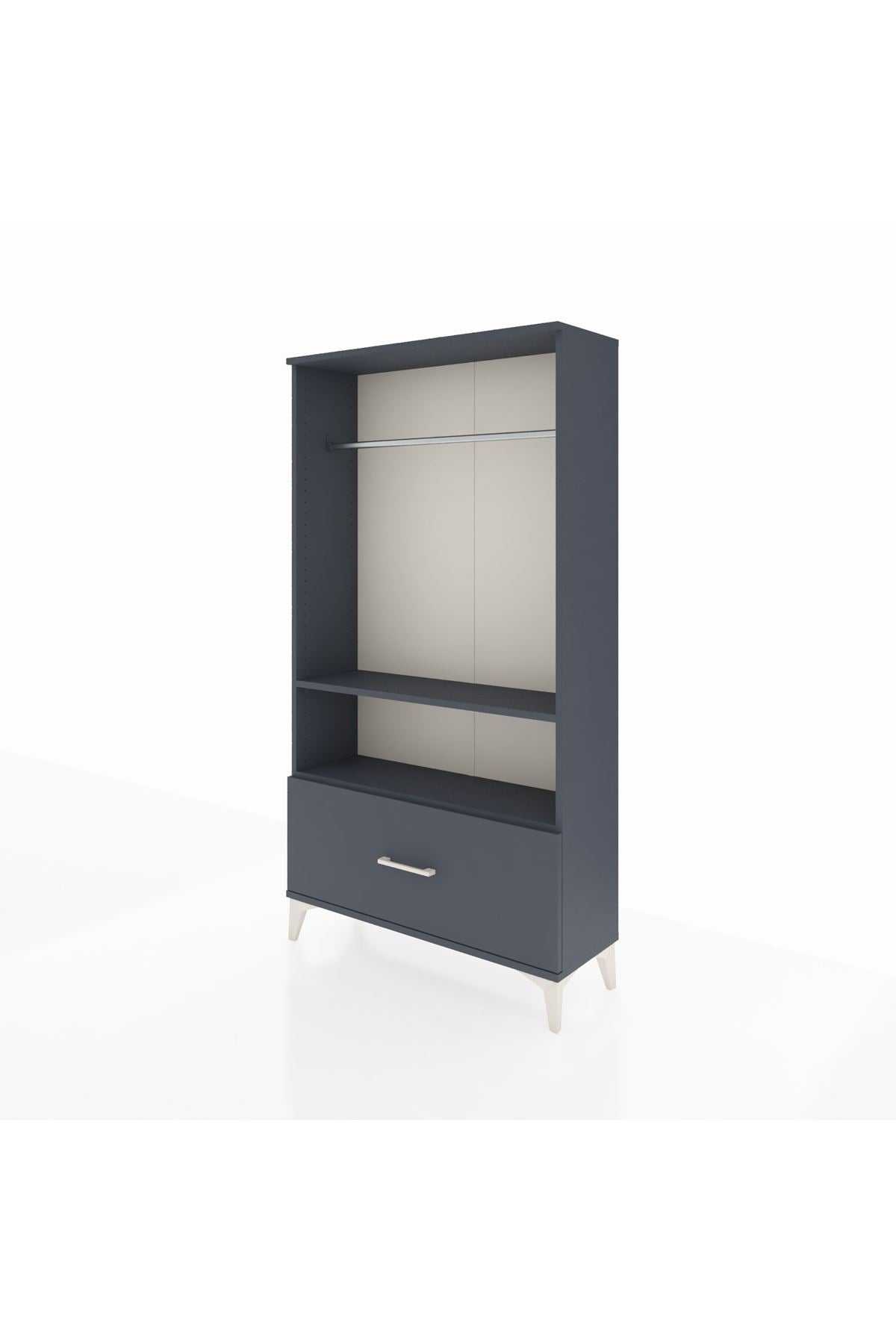 Arges Dolap 2 Raflı Tek Çekmeceli Tek Askılı 88x30x163 - S21M108V5A
