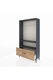 Arges Dolap 2 Raflı Tek Çekmeceli Tek Askılı 88x30x163 - S21M108V6A