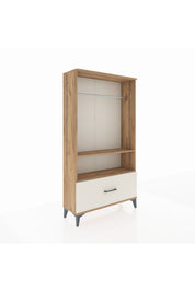 Arges Dolap 2 Raflı Tek Çekmeceli Tek Askılı 88x30x163 - S21M108V7A