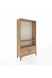 Arges Dolap 2 Raflı Tek Çekmeceli Tek Askılı 88x30x163 - S21M108V9A