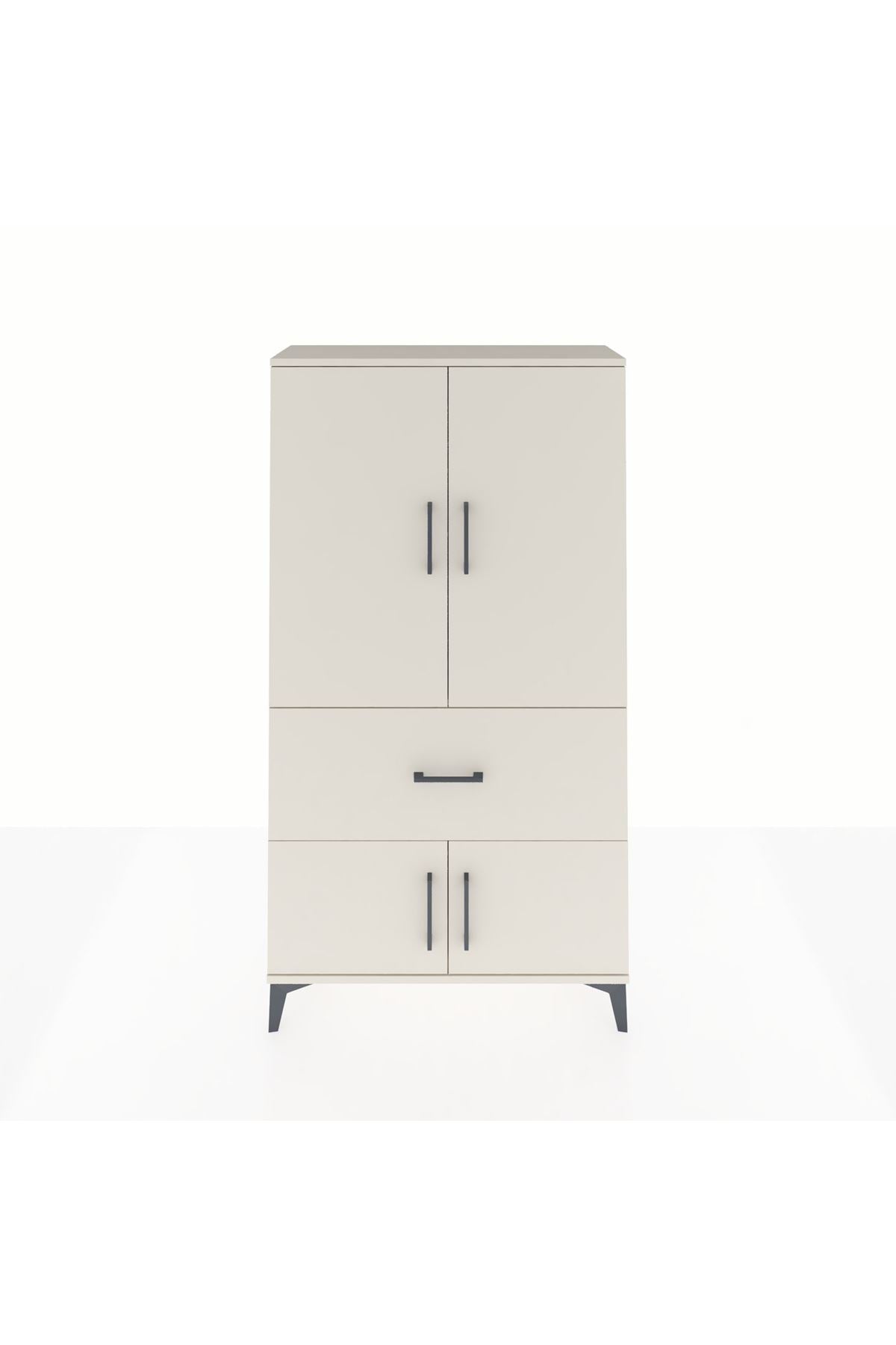 Arges Dolap Tek Raflı Tek Çekmeceli Tek Askılı 88x30x163 - S21M109V1A