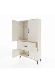 Arges Dolap Tek Raflı Tek Çekmeceli Tek Askılı 88x30x163 - S21M109V1A