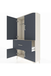 Arges Dolap Tek Raflı Tek Çekmeceli Tek Askılı 88x30x163 - S21M109V2A