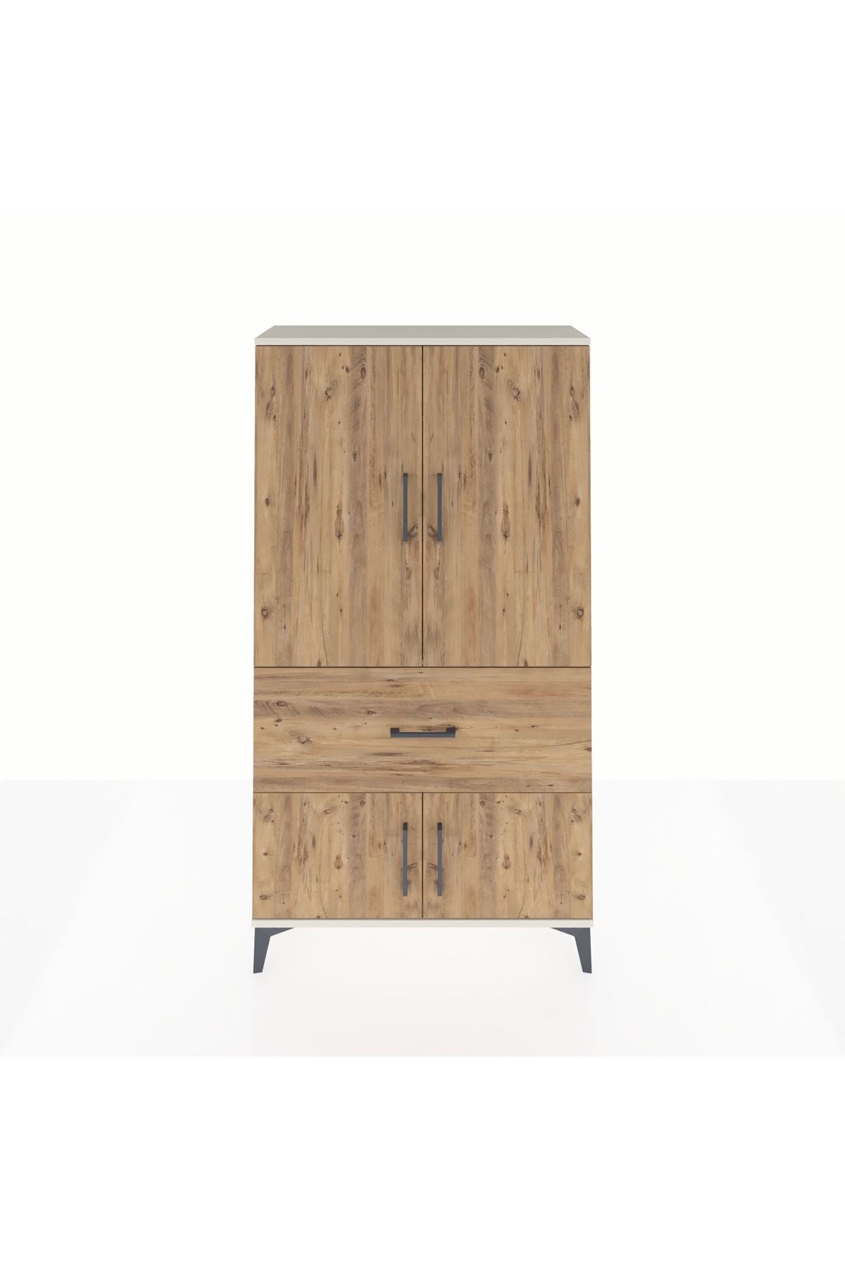 Arges Dolap Tek Raflı Tek Çekmeceli Tek Askılı 88x30x163 - S21M109V3A