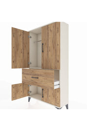 Arges Dolap Tek Raflı Tek Çekmeceli Tek Askılı 88x30x163 - S21M109V3A