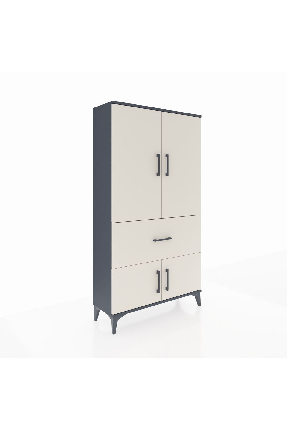 Arges Dolap Tek Raflı Tek Çekmeceli Tek Askılı 88x30x163 - S21M109V4A