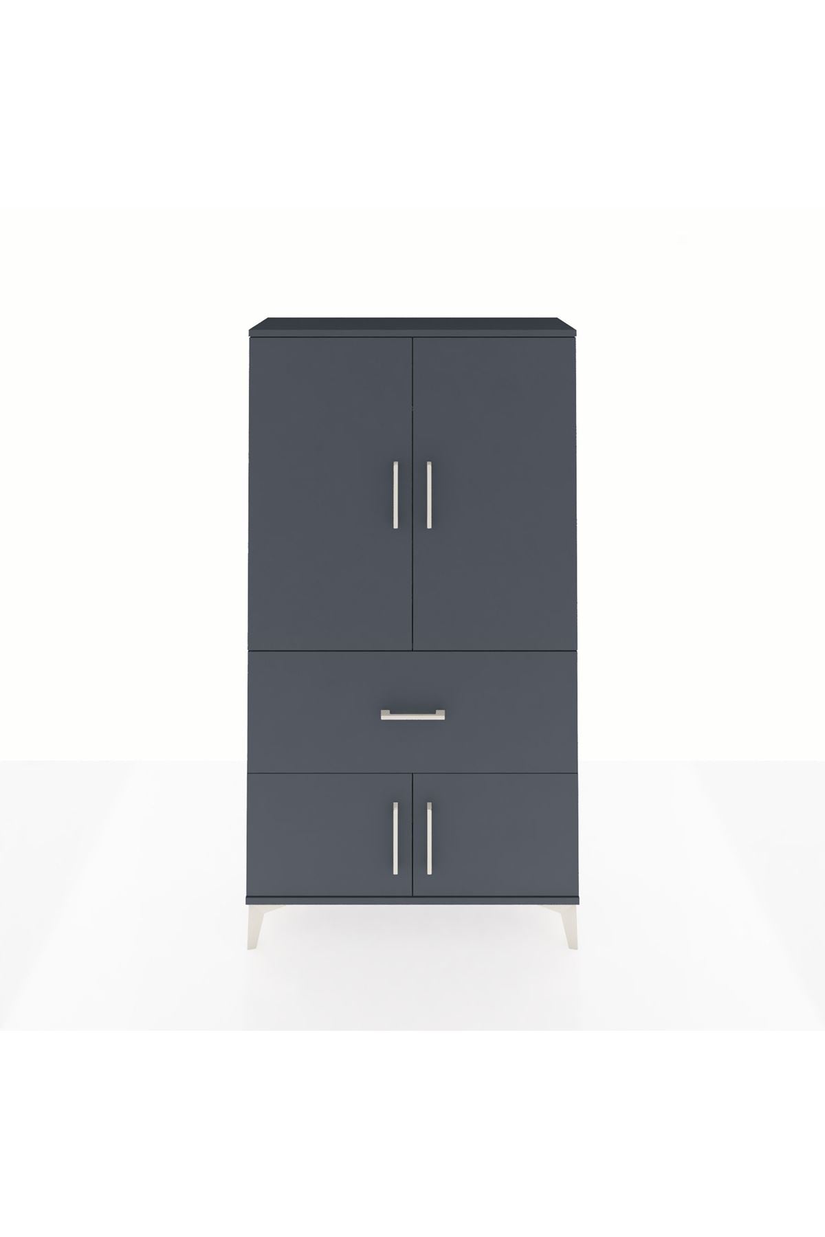 Arges Dolap Tek Raflı Tek Çekmeceli Tek Askılı 88x30x163 - S21M109V5A