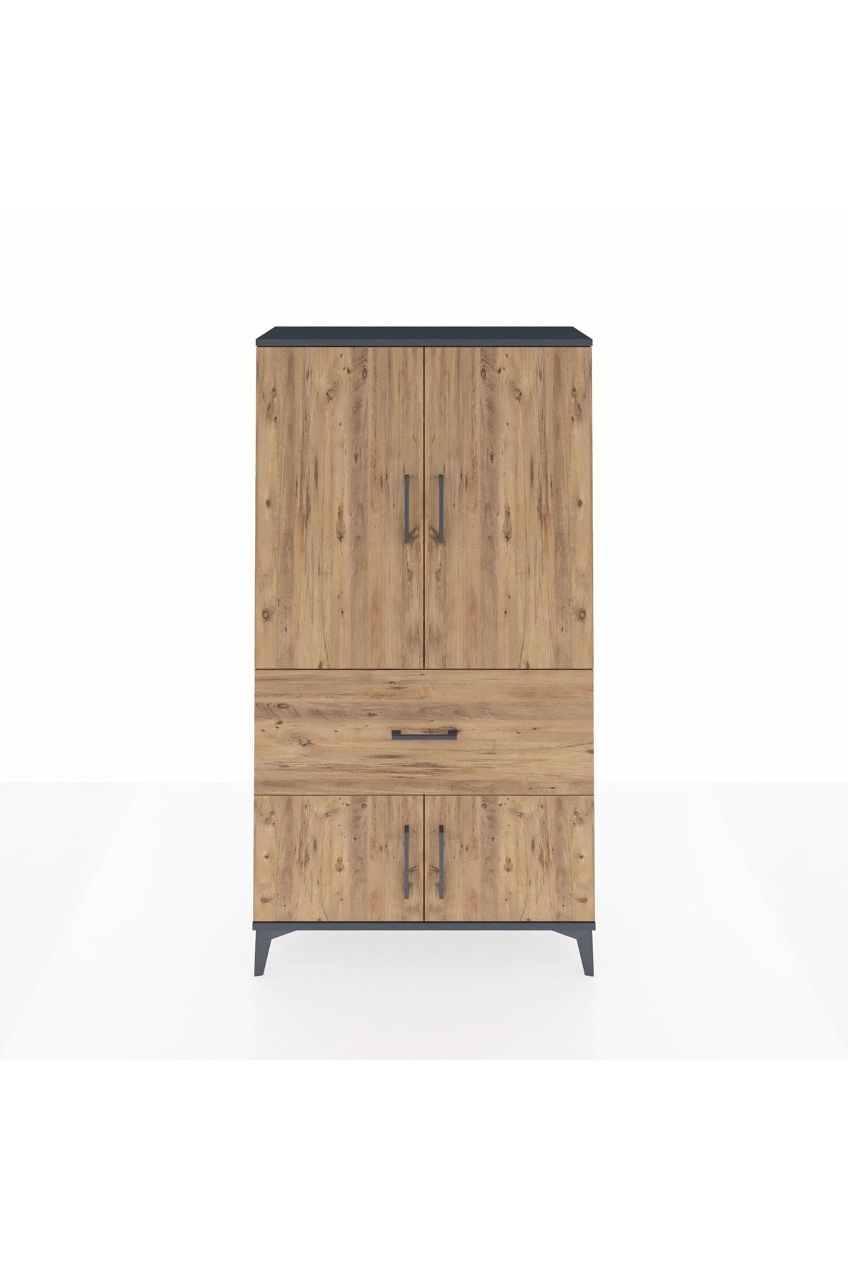 Arges Dolap Tek Raflı Tek Çekmeceli Tek Askılı 88x30x163 - S21M109V6A