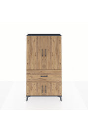 Arges Dolap Tek Raflı Tek Çekmeceli Tek Askılı 88x30x163 - S21M109V6A