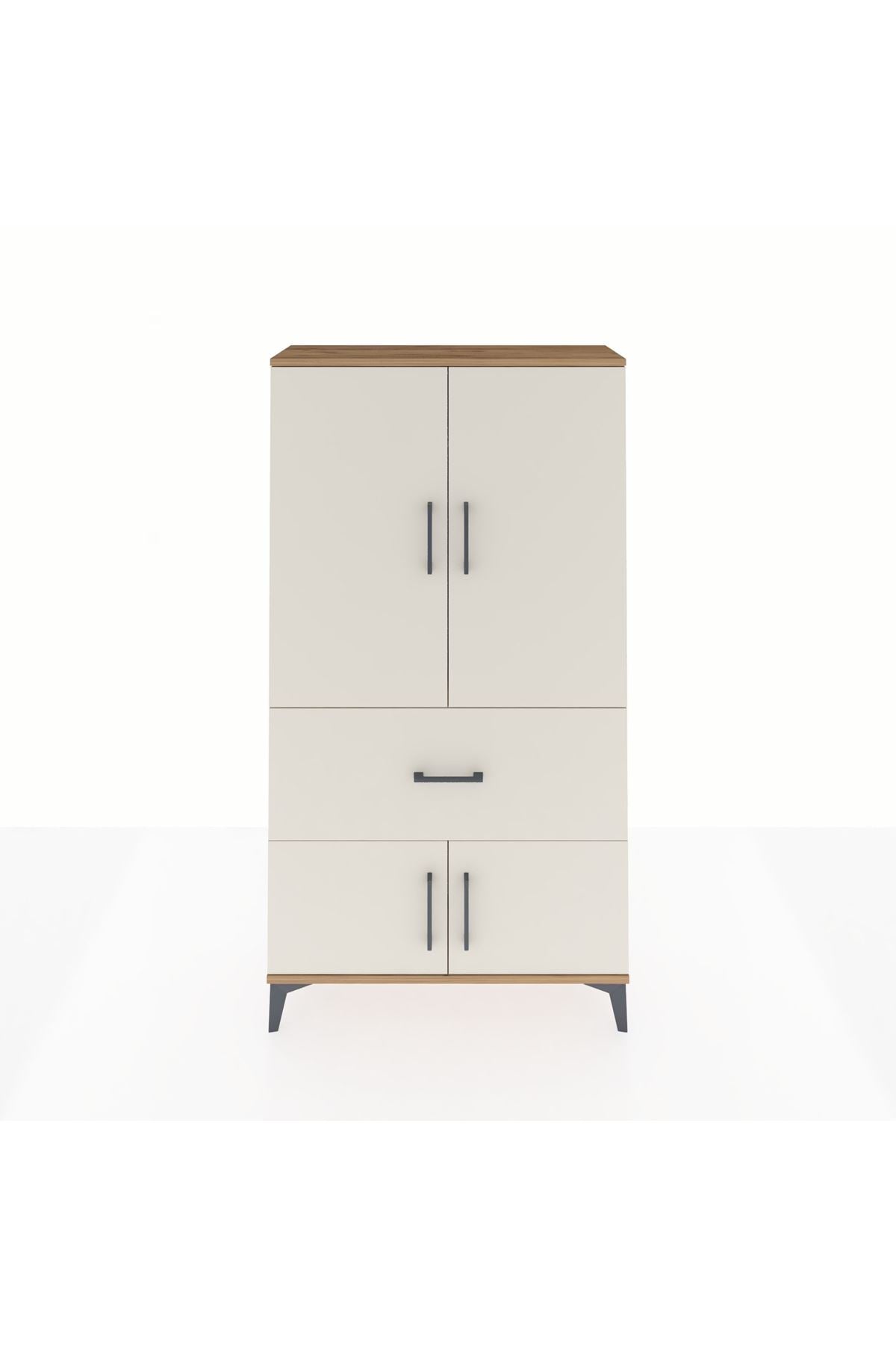 Arges Dolap Tek Raflı Tek Çekmeceli Tek Askılı 88x30x163 - S21M109V7A